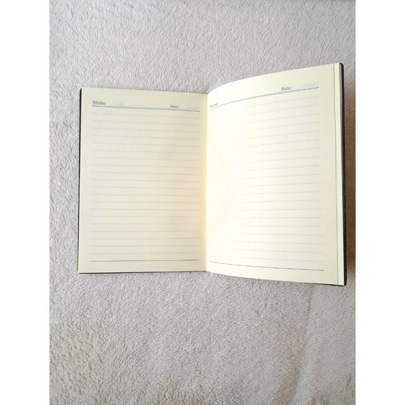 Blue and White Beaded Memo Book - Picture 2 of 3